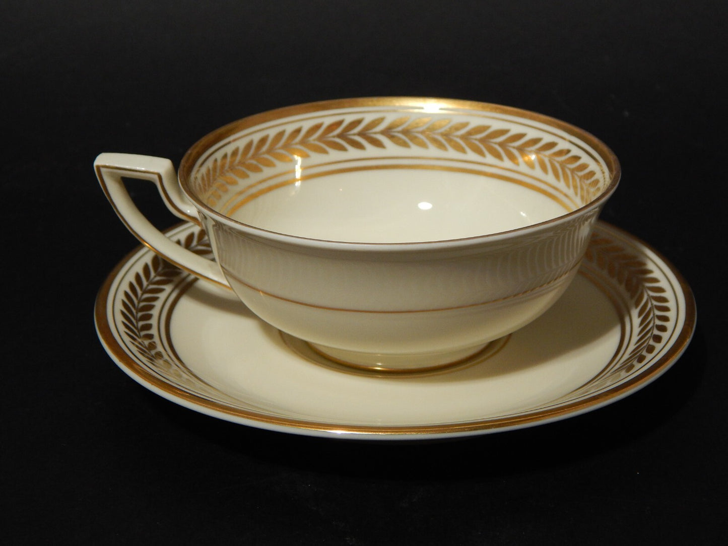 ANTICO SERVIZIO TE' PORCELLANA MODELLO IMPERO KONIGL.1794 ROYAL TETTAU