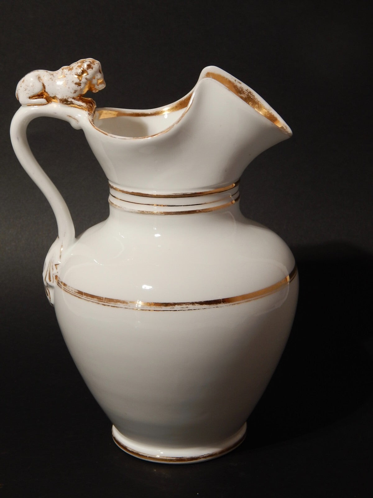 ANTICA PREZIOSA BROCCA CON COPERCHIO CIOCCOLATIERA PORCELLANA CARL TIELSCH 1800