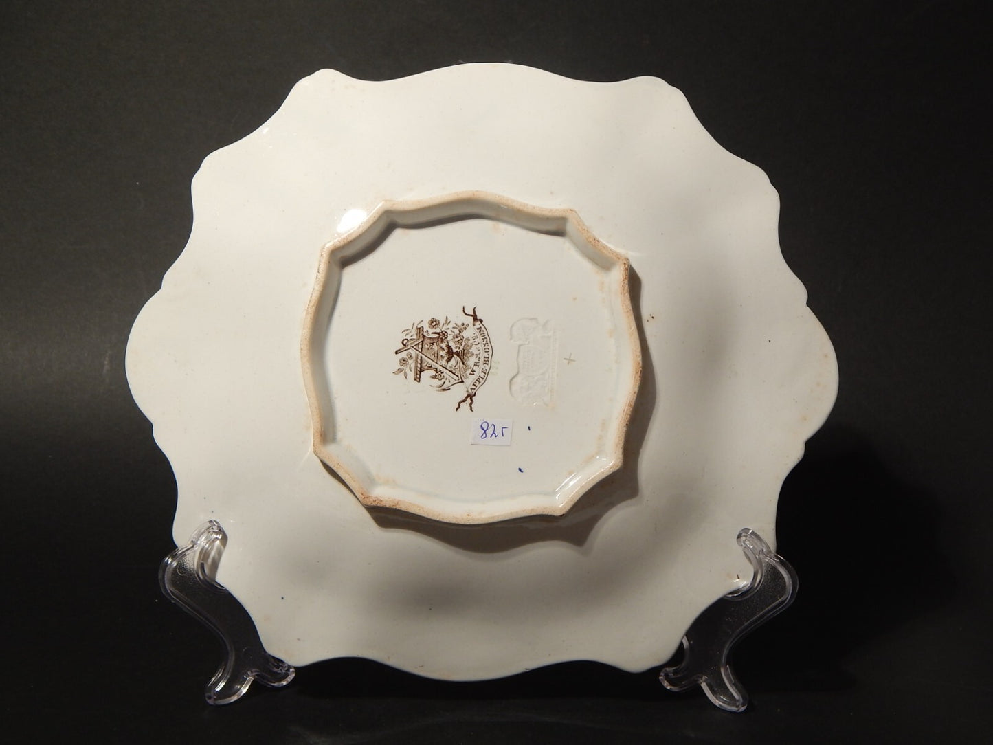 ANTICA 1850 FRUTTIERA CENTROTAVOLA SEMI PORCELLANA RIDGWAY &C. APPLE BLOSSOM