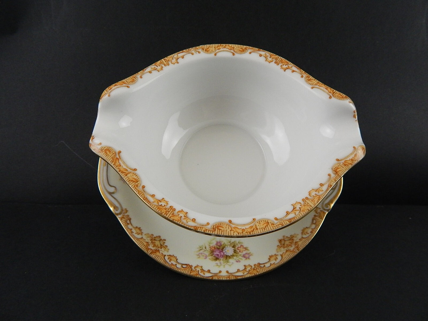 VINTAGE RARA PREZIOSA SALSIERA PORCELLANA SVOTO CHINA JAPAN