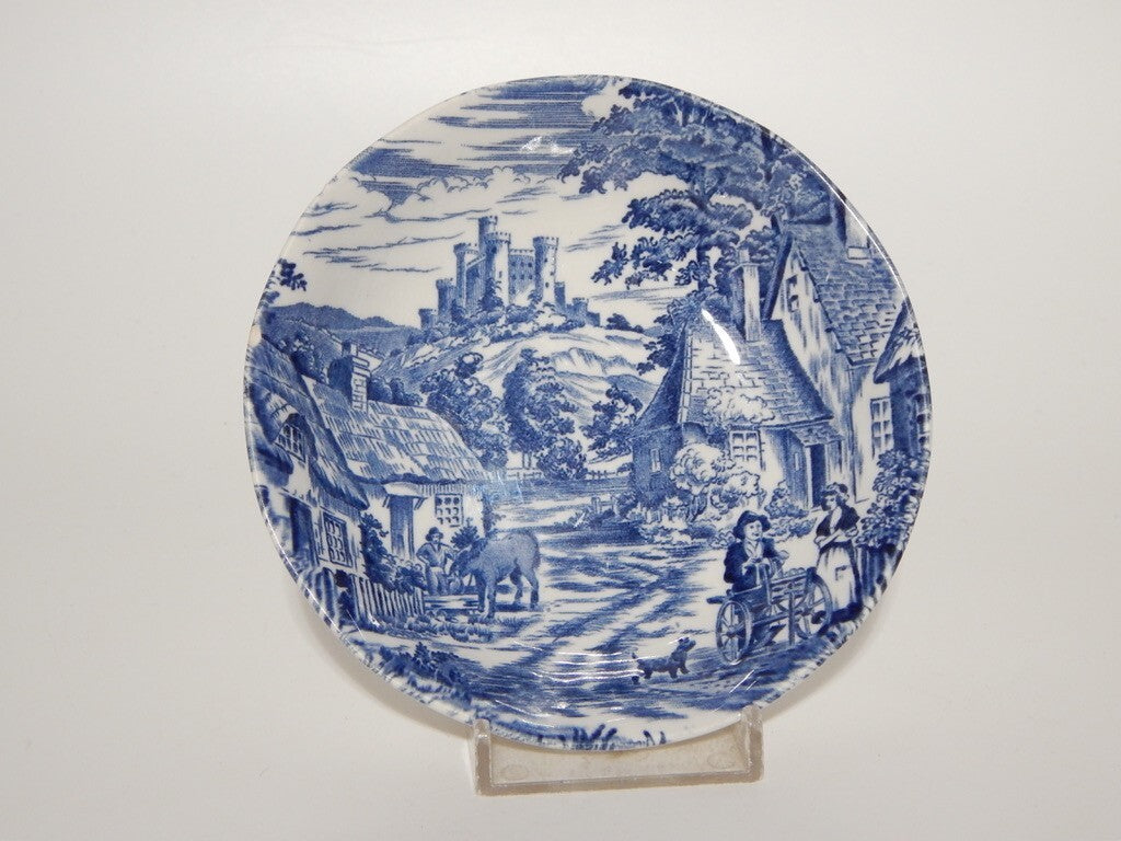 PORCELLANA VINTAGE SET 3 CIOTOLE ENOCH WEDGWOOD OLD ENGLISH VILLAGE STAMPA MANO