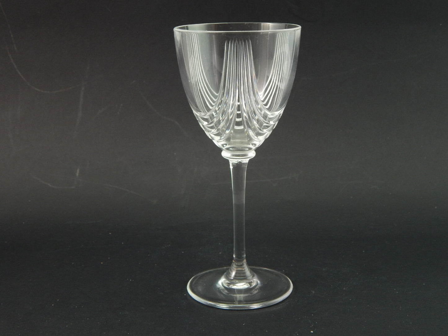 VINTAGE ELEGANTE SERVIZIO 18 CALICI CRISTALLO IN STILE ART DECO MADE IN ITALY