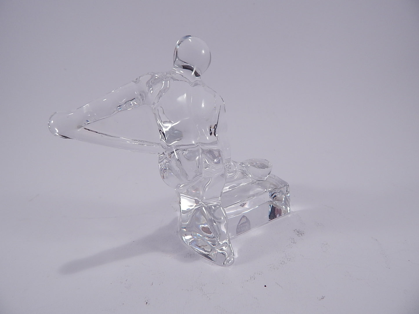 STATUINA CRISTALLO ORREFORS ART CRYSTAL GLASS SERIE "I MESTIERI DELL'UOMO"