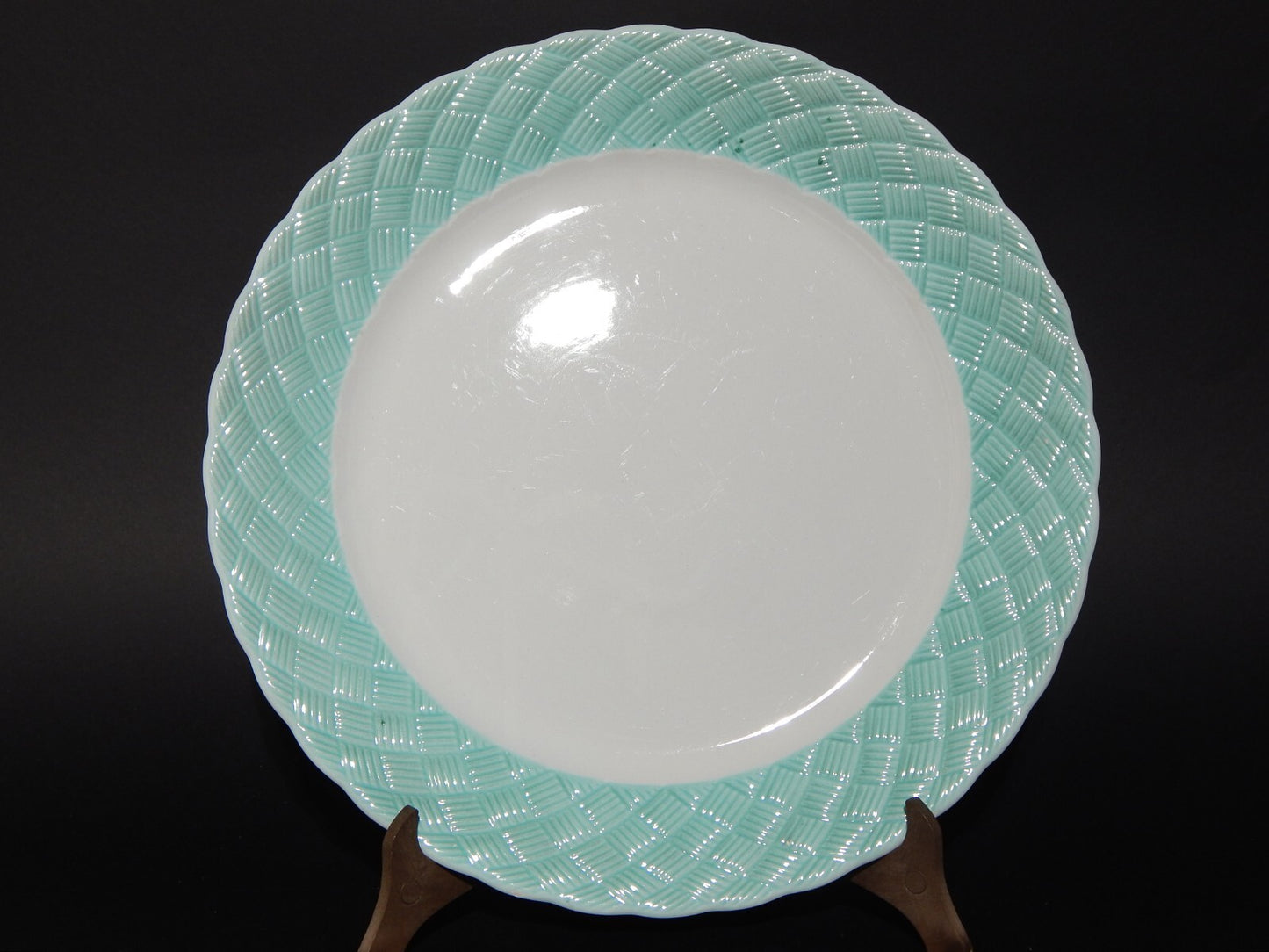 ART DECO VASSOIO PIATTO ROTONDO DA PORTATA CERAMICA GALVANI PORDENONE ANNI '30