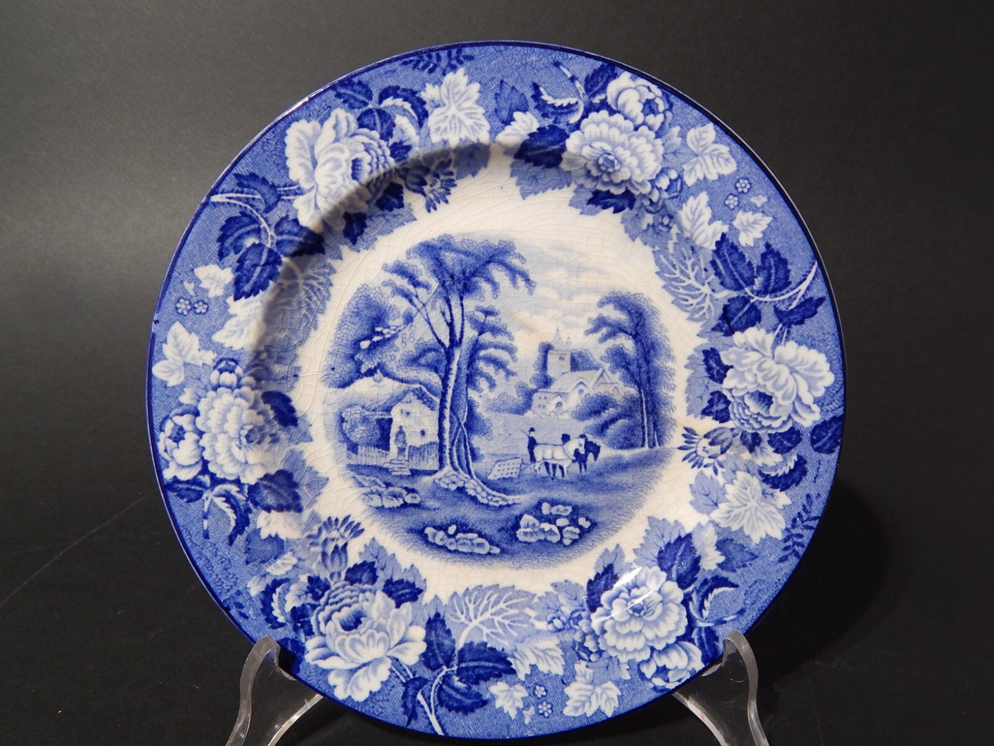 VINTAGE ENOCH WOOD'S ENGLISH SCENERY WOOD&SONS PIATTO DOLCE SEMI PORCELLANA #669