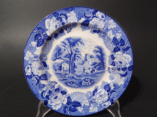 VINTAGE ENOCH WOOD'S ENGLISH SCENERY WOOD&SONS PIATTO DOLCE SEMI PORCELLANA #669