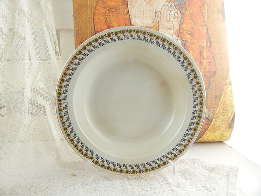 ANTICO ART NOUVEAU VASSOIO PIATTO PORTATA CERAMICA ITALIANA LAVENO GIRASOLI