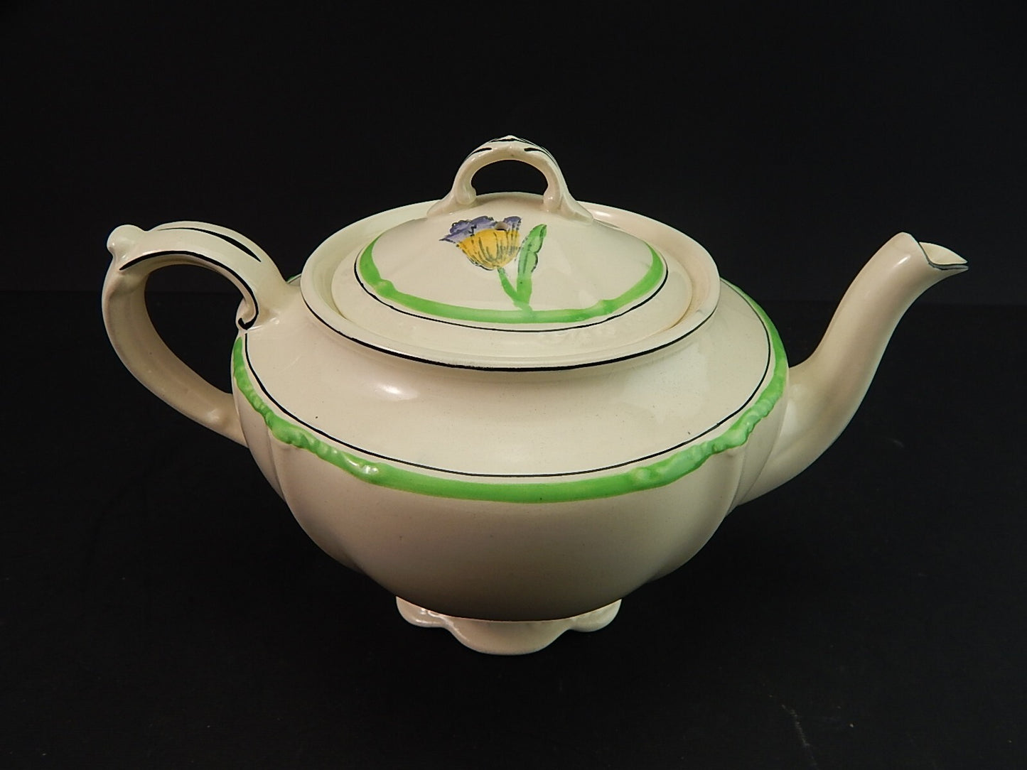 ANTICA TEIERA POTTERY INGLESE SEMI PORCELLANA J. & G. MEAKIN PRIMI DECENNI 900