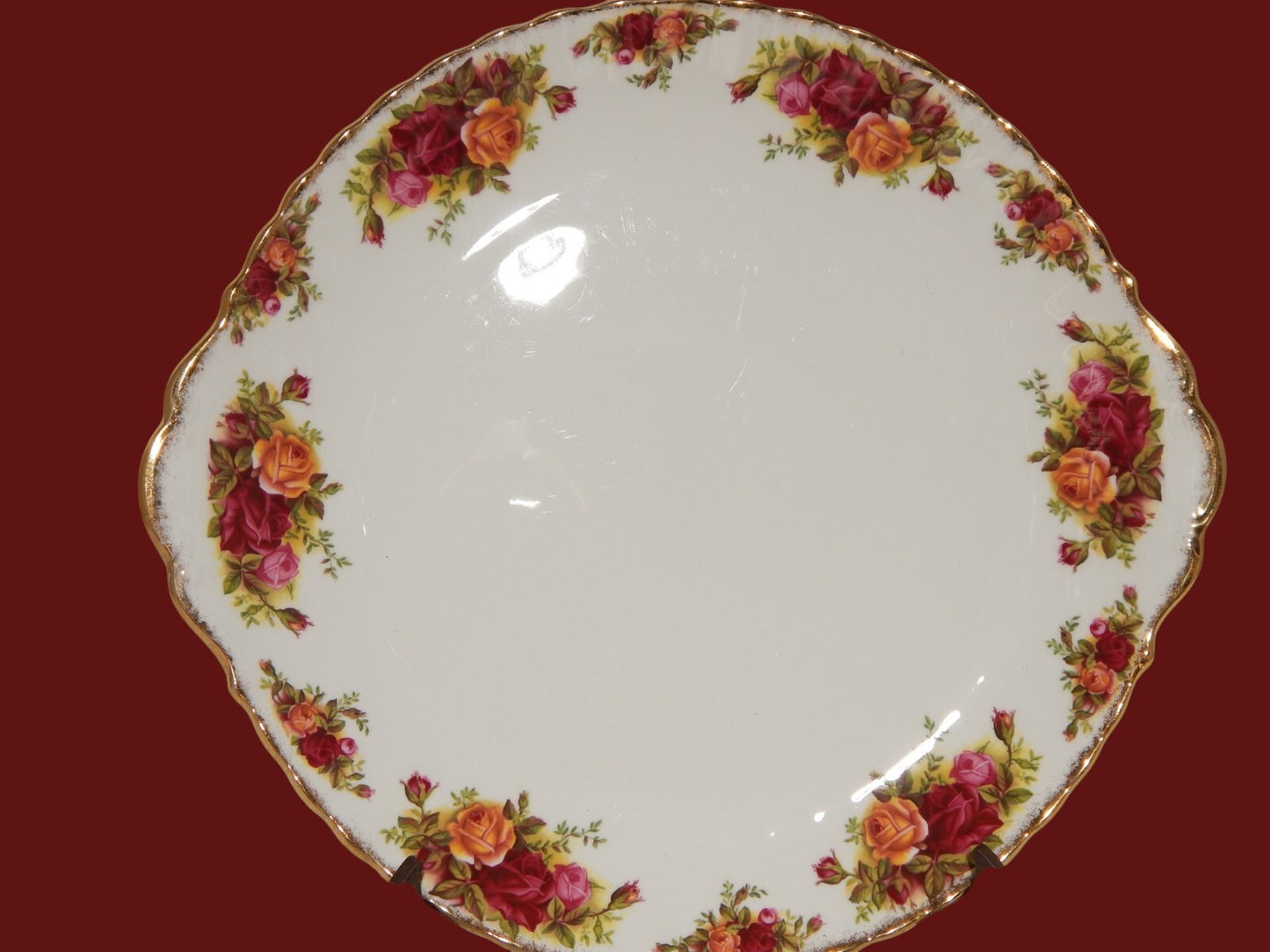 PORCELLANA ROYAL ALBERT OLD COUNTRY ROSES VASSOIO PIATTO PORTATA O TORTA