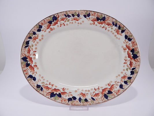 ANTICA RAVIERA VASSOIO GRANDE PORCELLANA BRITISH ANCHOR POTTERY 1890 LONGTON