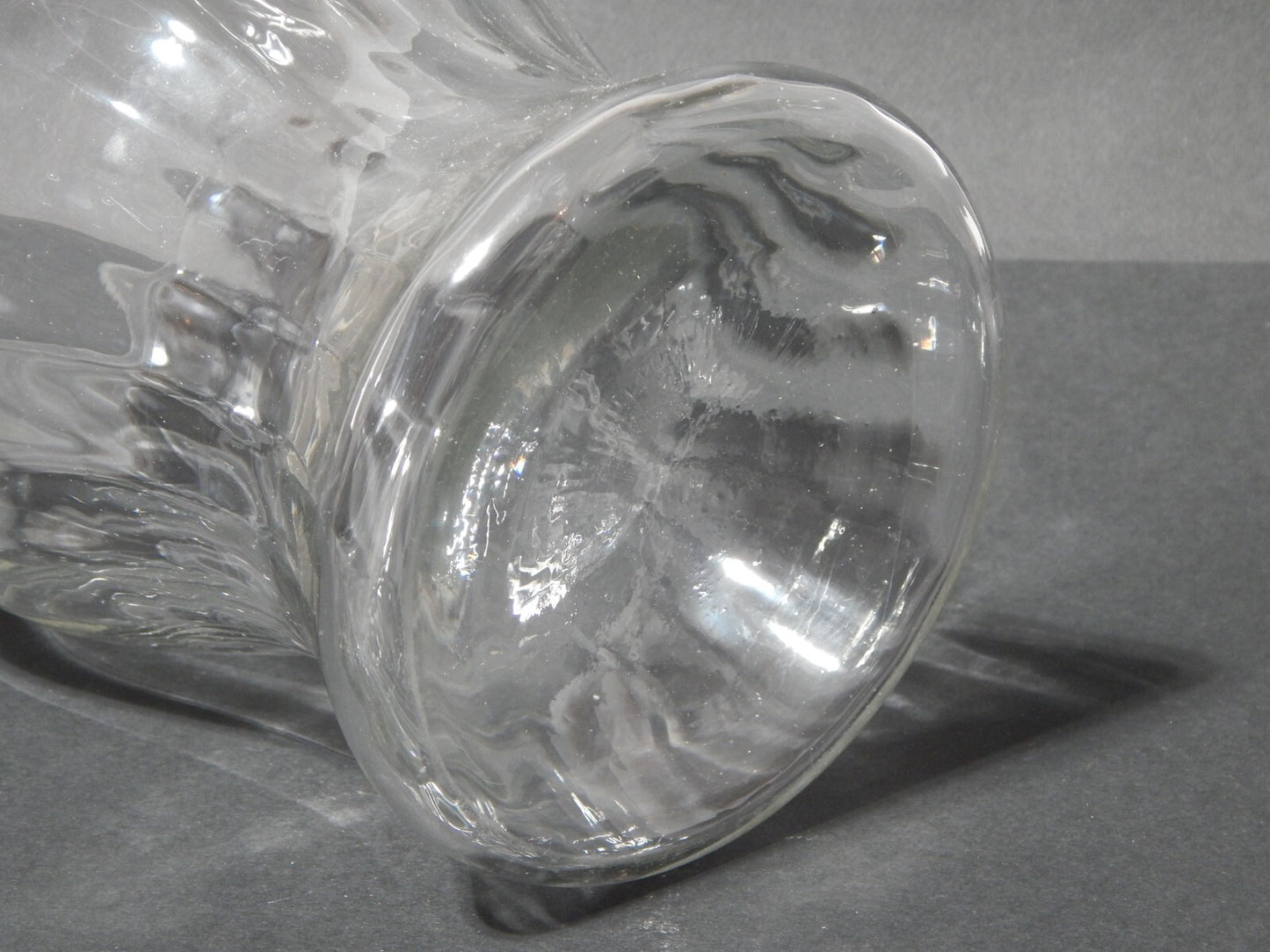 ANTICO VASO E COPERCHIO ALBARELLO VETRO SOFFIATO ALTARE PASTICCERIA DROGHERIA #