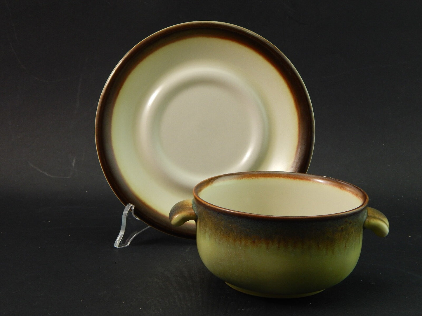 VINTAGE PORCELLANA MANCIOLI COLLEZIONE TUSCIA TAZZA DA BRODO #1897