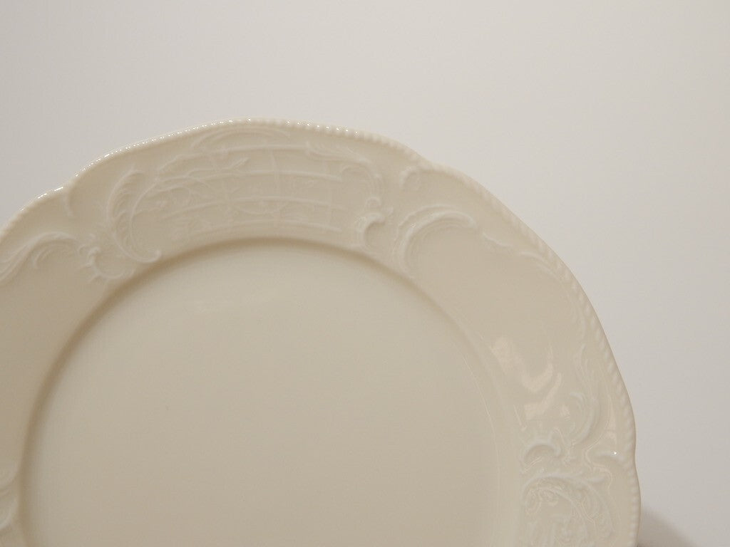 VINTAGE STILE ROCAILLE SERVIZIO 6 PIATTI DESSERT SANS SOUCI PORCELLANA ROSENTHAL