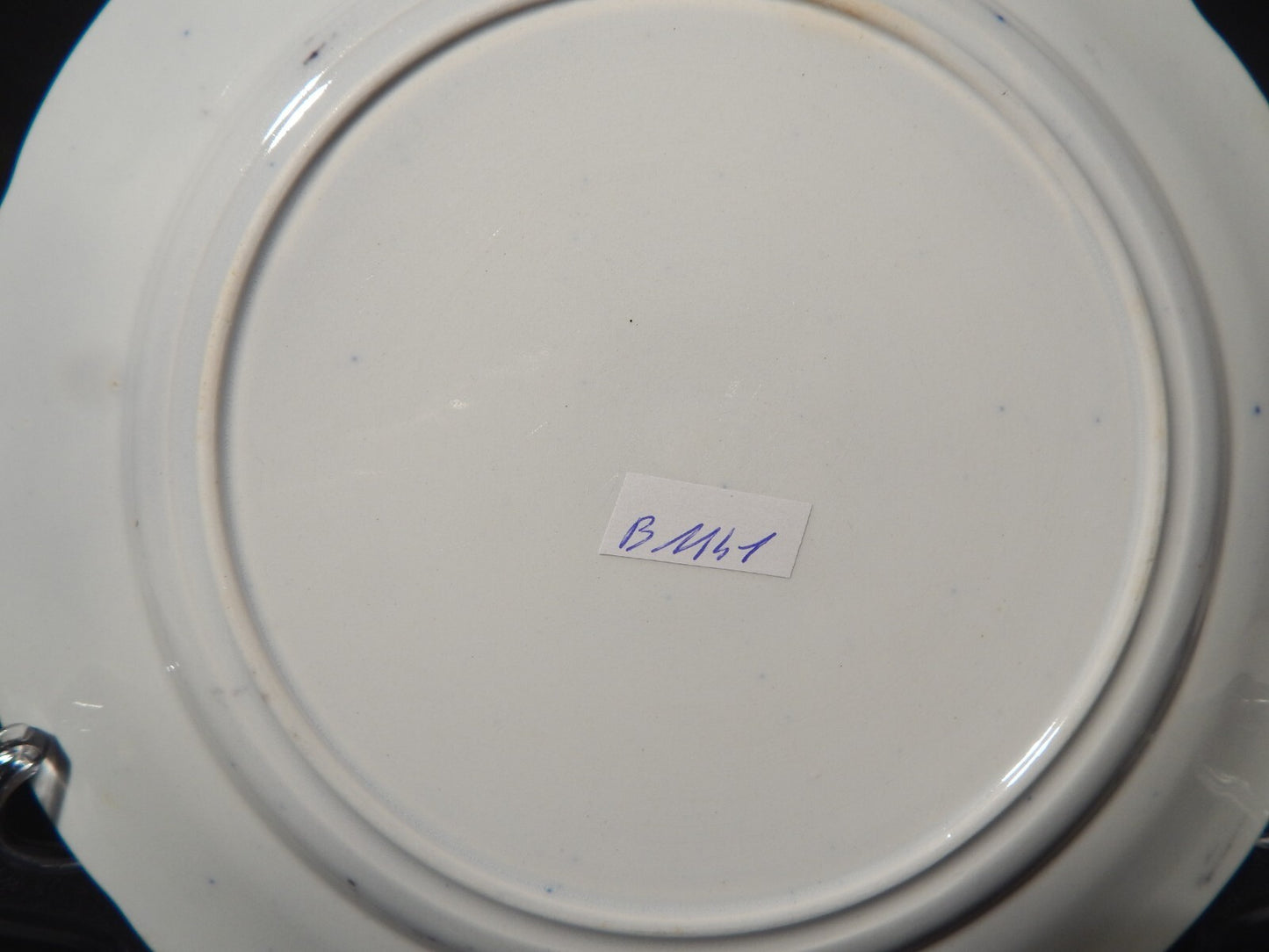 ANTICO RARO PIATTO CERAMICA DISEGNO JARDINIERE VILLEROY & BOCH FINE '800 difetto