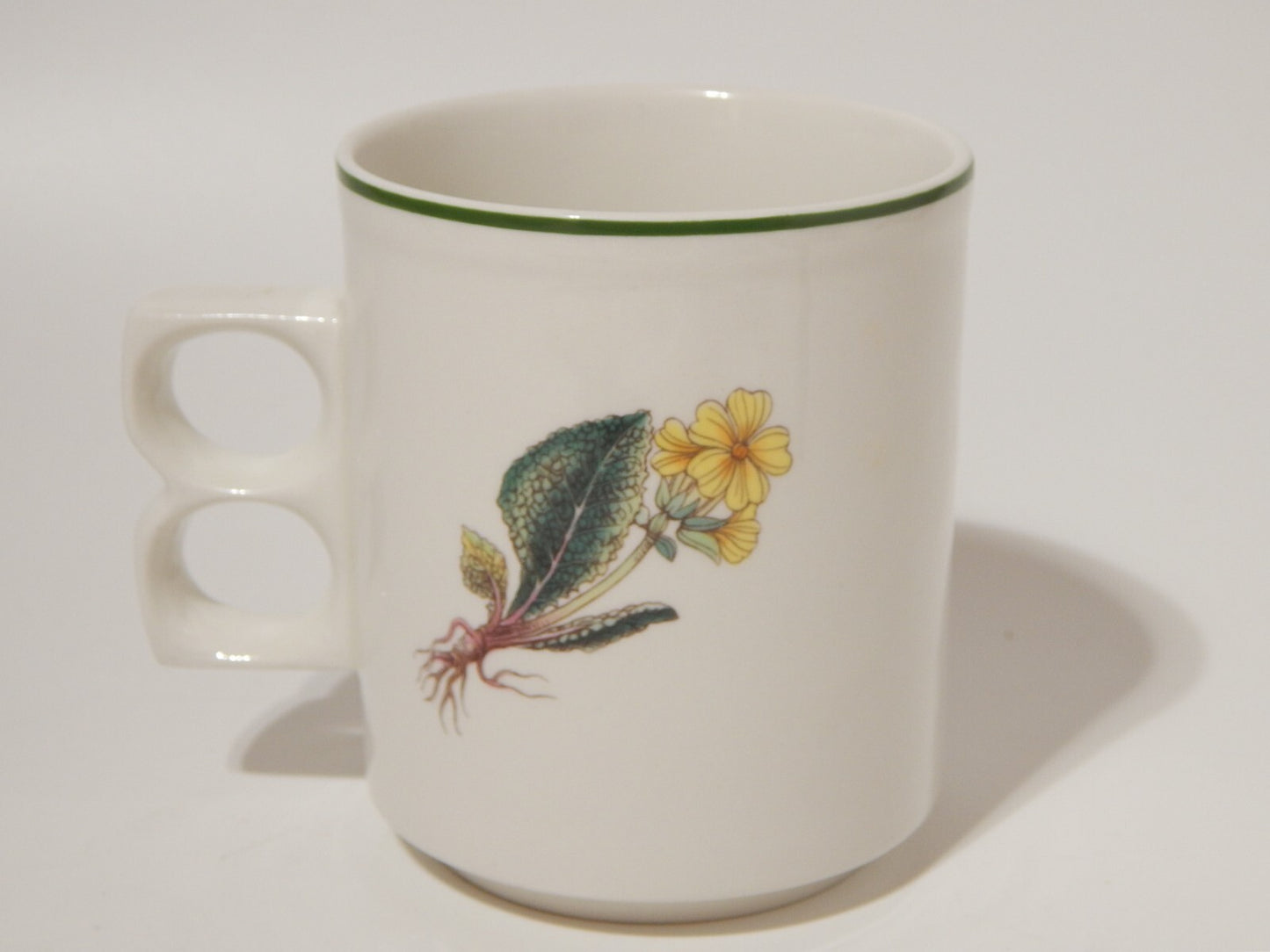 CERAMICA ENOCH WEDGWOOD TAZZONE BOTANICA FLORABUNDA PRIMULA ELATIOR MADE ENGLAND