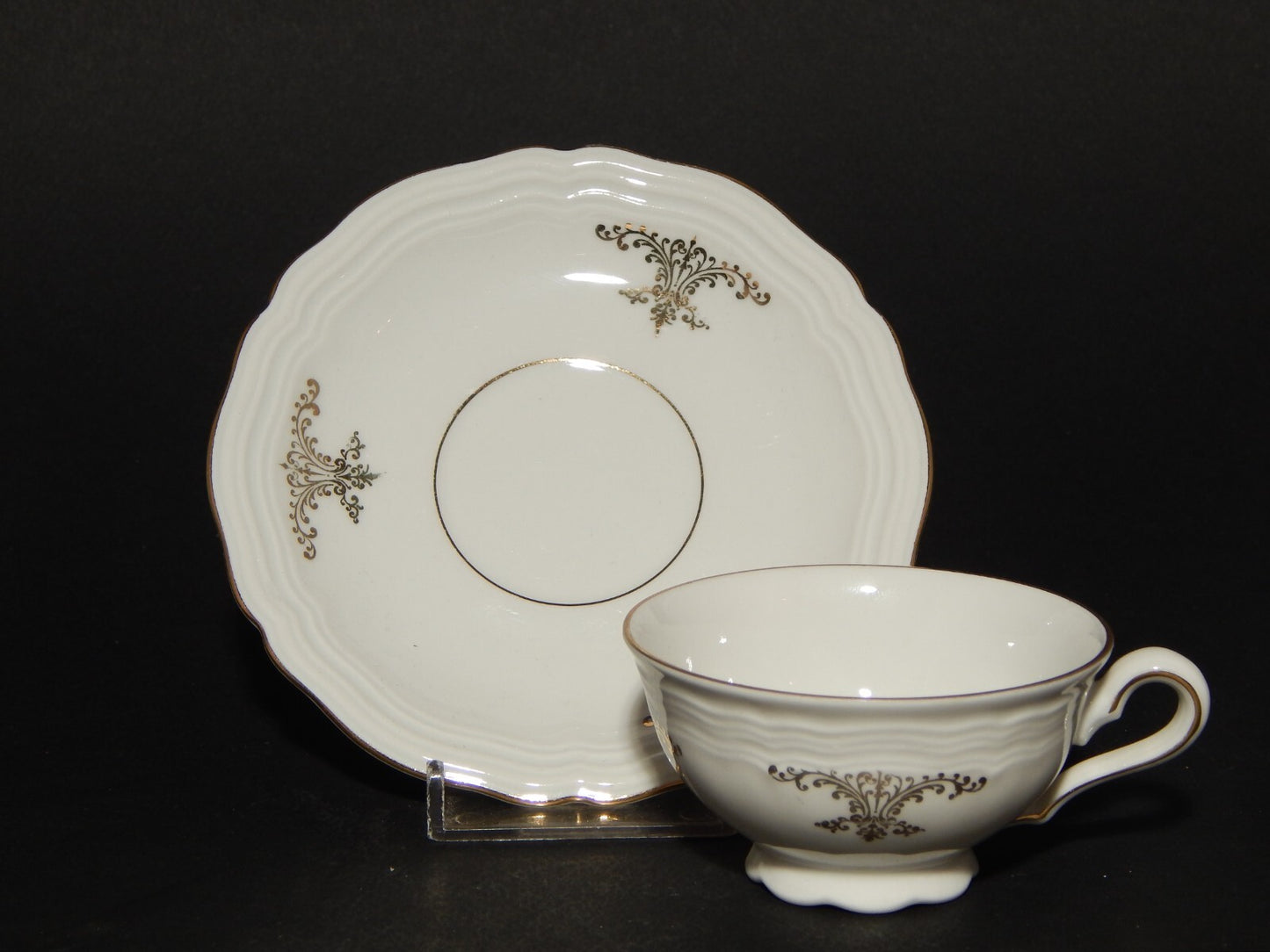 ANTICA TAZZINA CAFFÈ PORCELLANA BIANCA ORO MARIE LUISE BAVARIA SELTMANN WEIDEN