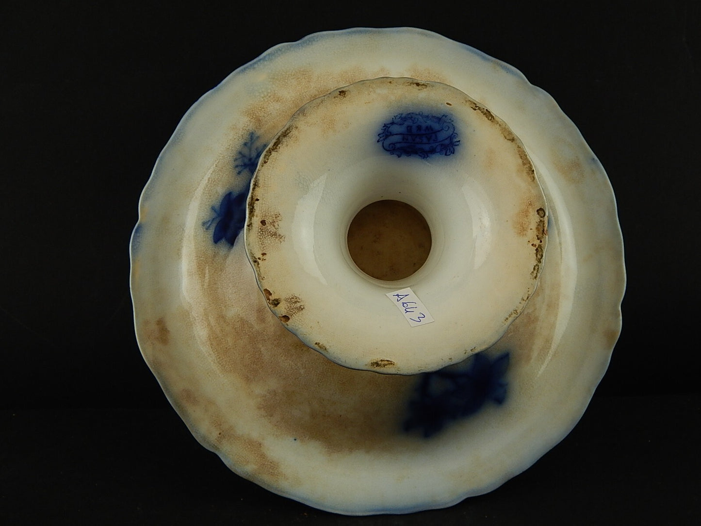 ANTICO PRIMO 800 ALZATA PORCELLANA VILLEROY&BOCH DECORO BLUE FLOW FASAN W&B A643