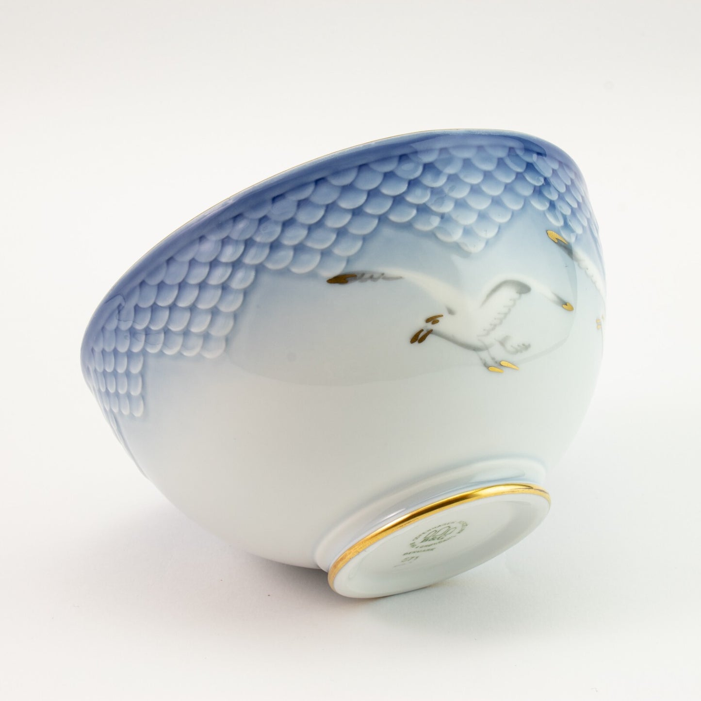 SCODELLA PORCELLANA E ORO ZECCHINO GABBIANI ROYAL COPENHAGEN BING&GRONDAHL 571