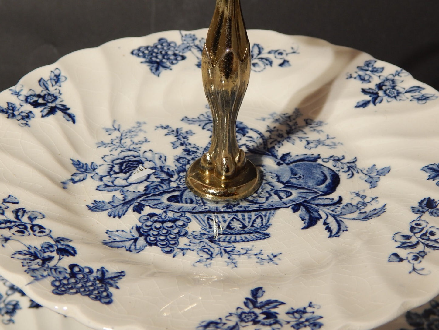 RETRO RARA ALZATA SEMI PORCELLANA BOUNTIFUL MYOTT STAFFORDSHIRE ENGLAND