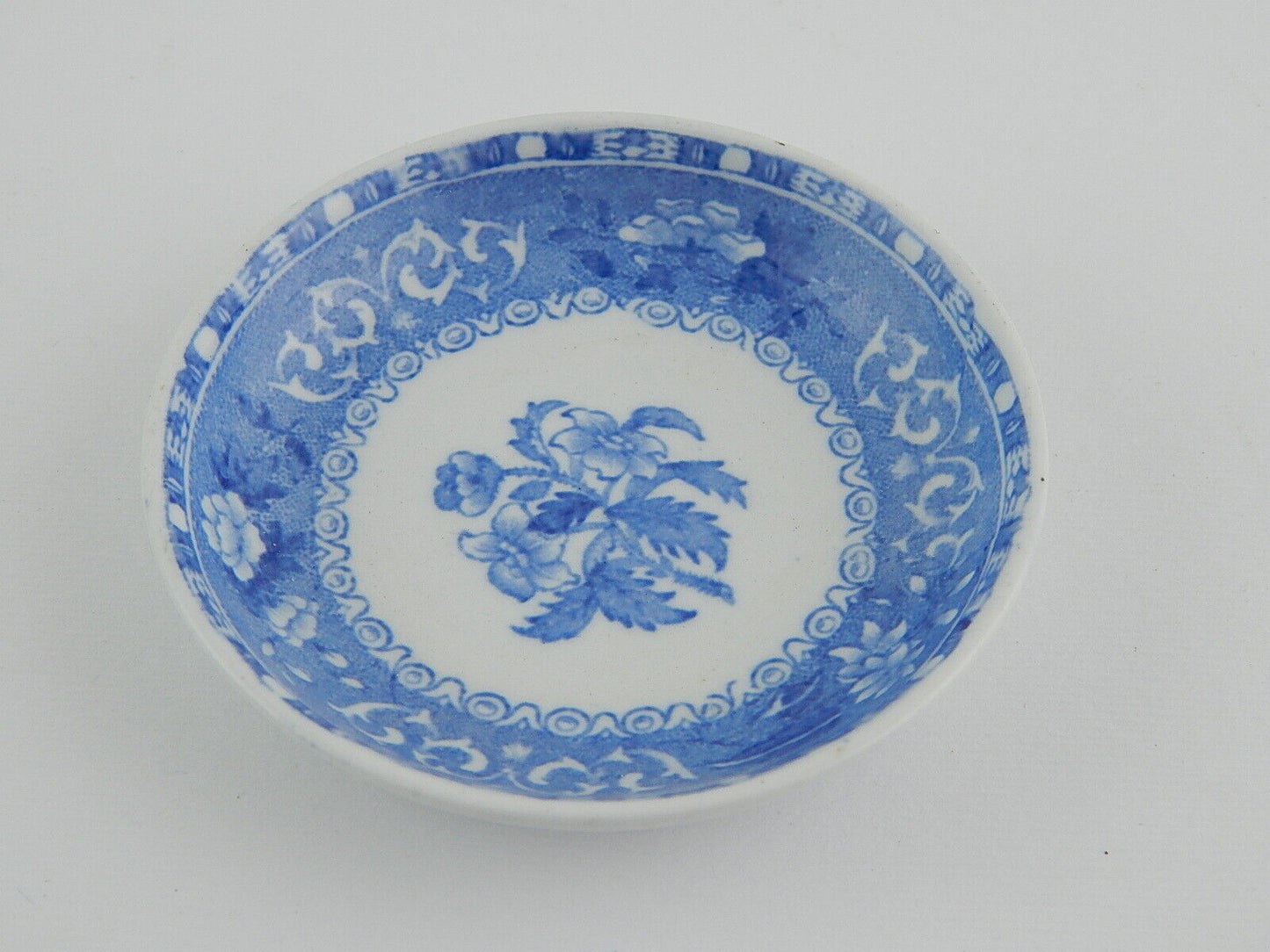 ANTICO PIATTINO PORCELLANA SPODE XX SECOLO ANTIQUE PORCELAIN DECORO CAMILLA