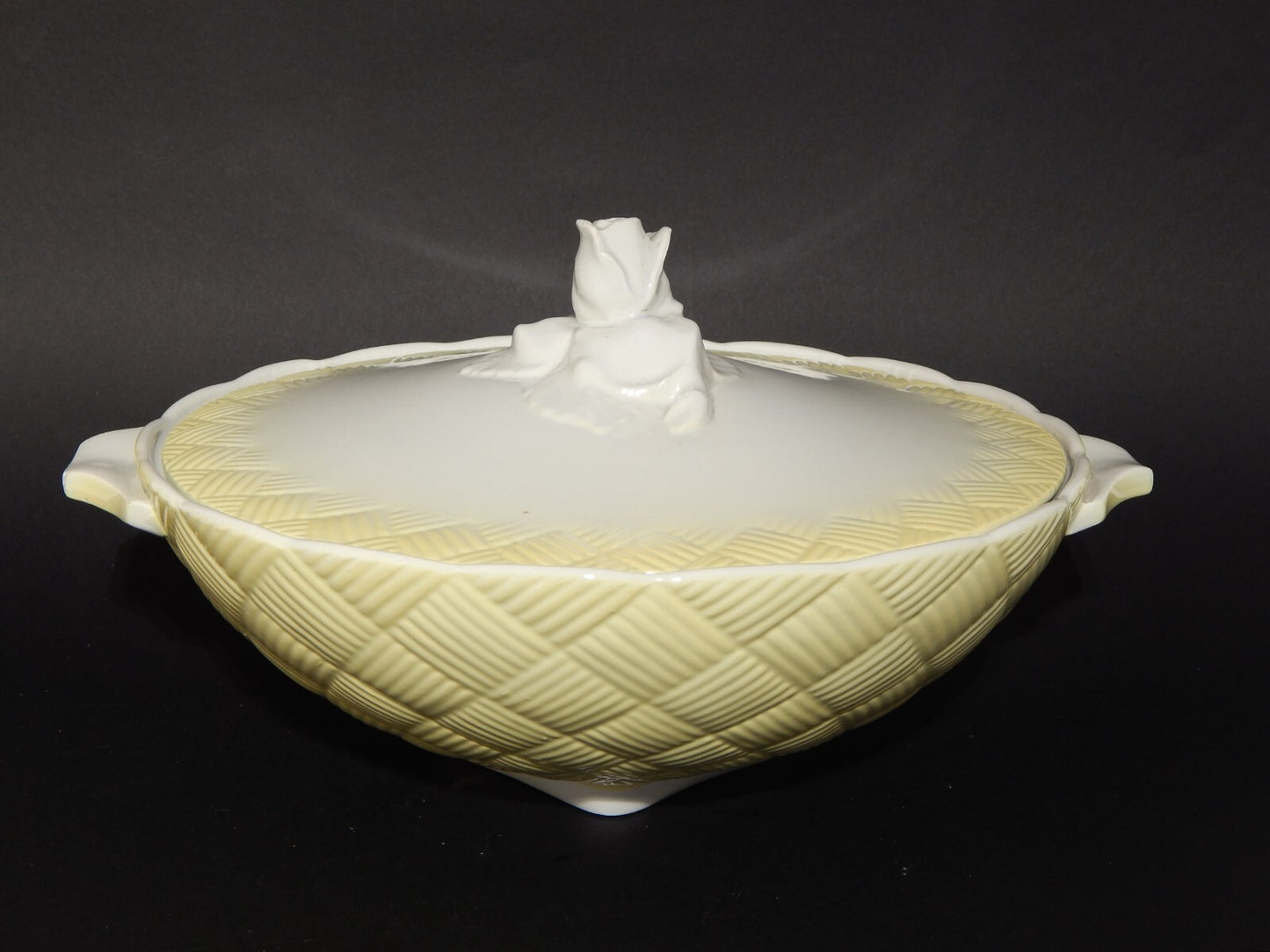 ART DECO CENTROTAVOLA ZUPPIERA BISCOTTIERA CERAMICA GALVANI PORDENONE ANNI '30