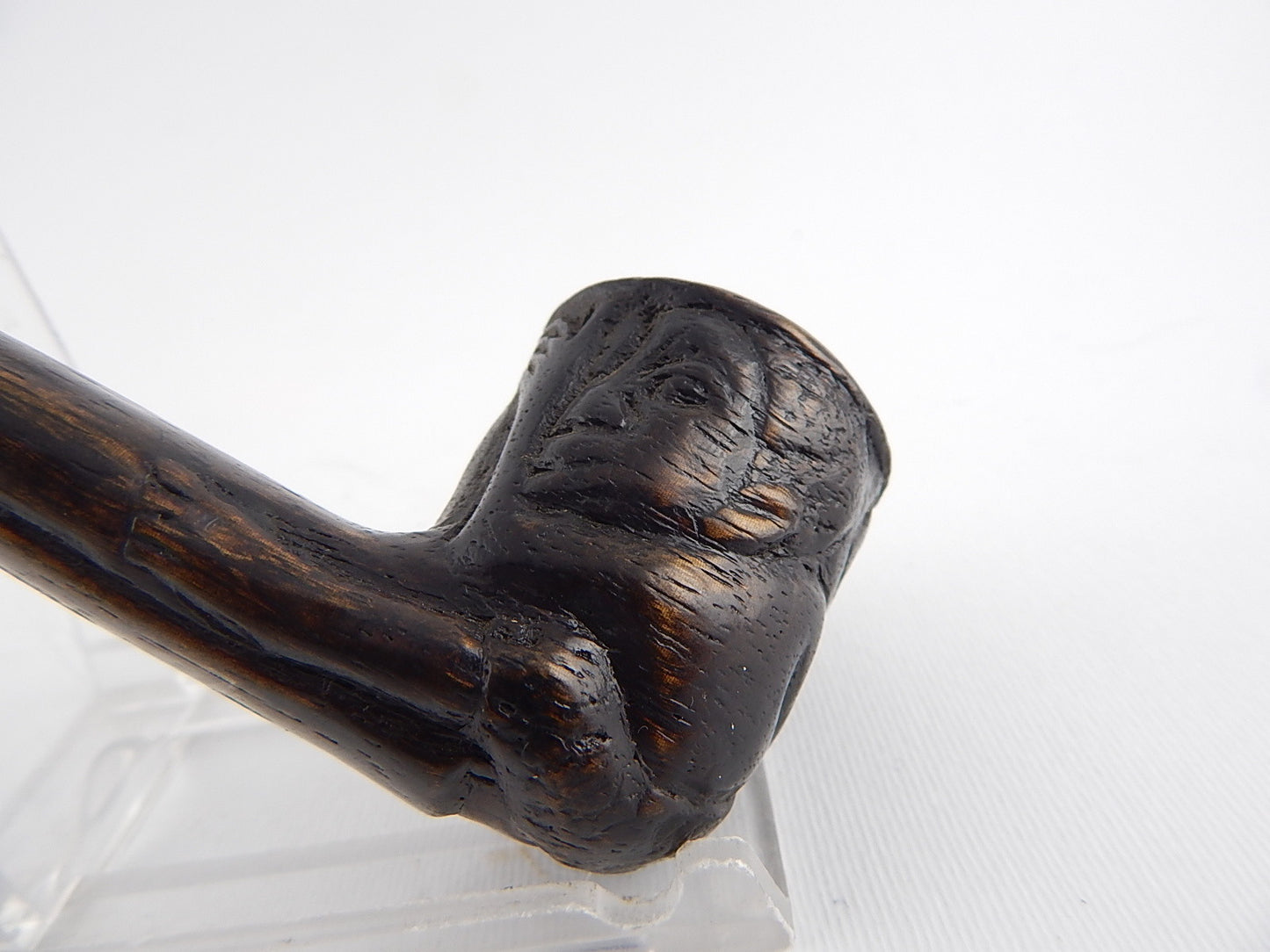 VINTAGE PIPA FUMATA KIKO MADE IN TANZANIA LEGNO SCOLPITA MANO HAND CARVED PIPE