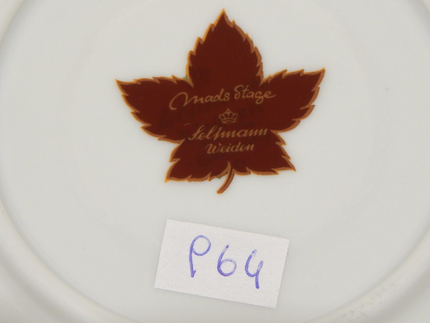 VINTAGE TAZZA DA TE' CAFFE' PORCELLANA SELTMANN WEIDEN MADS STAGE BECCACCIA