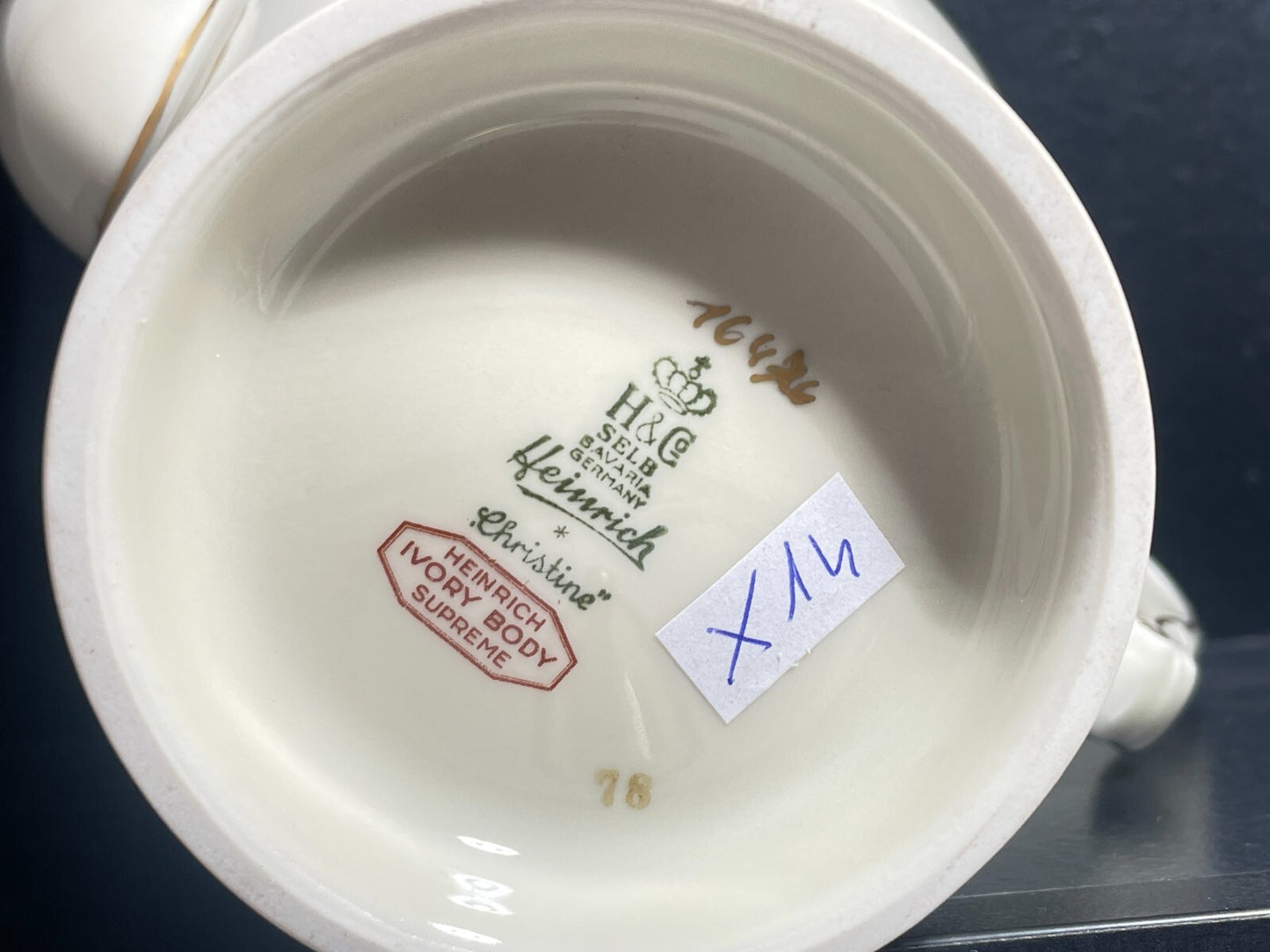 VINTAGE SERVIZIO CAFFÈ IMPERO PORCELLANA HEINRICH &CO SELB BAVARIA CHRISTINE