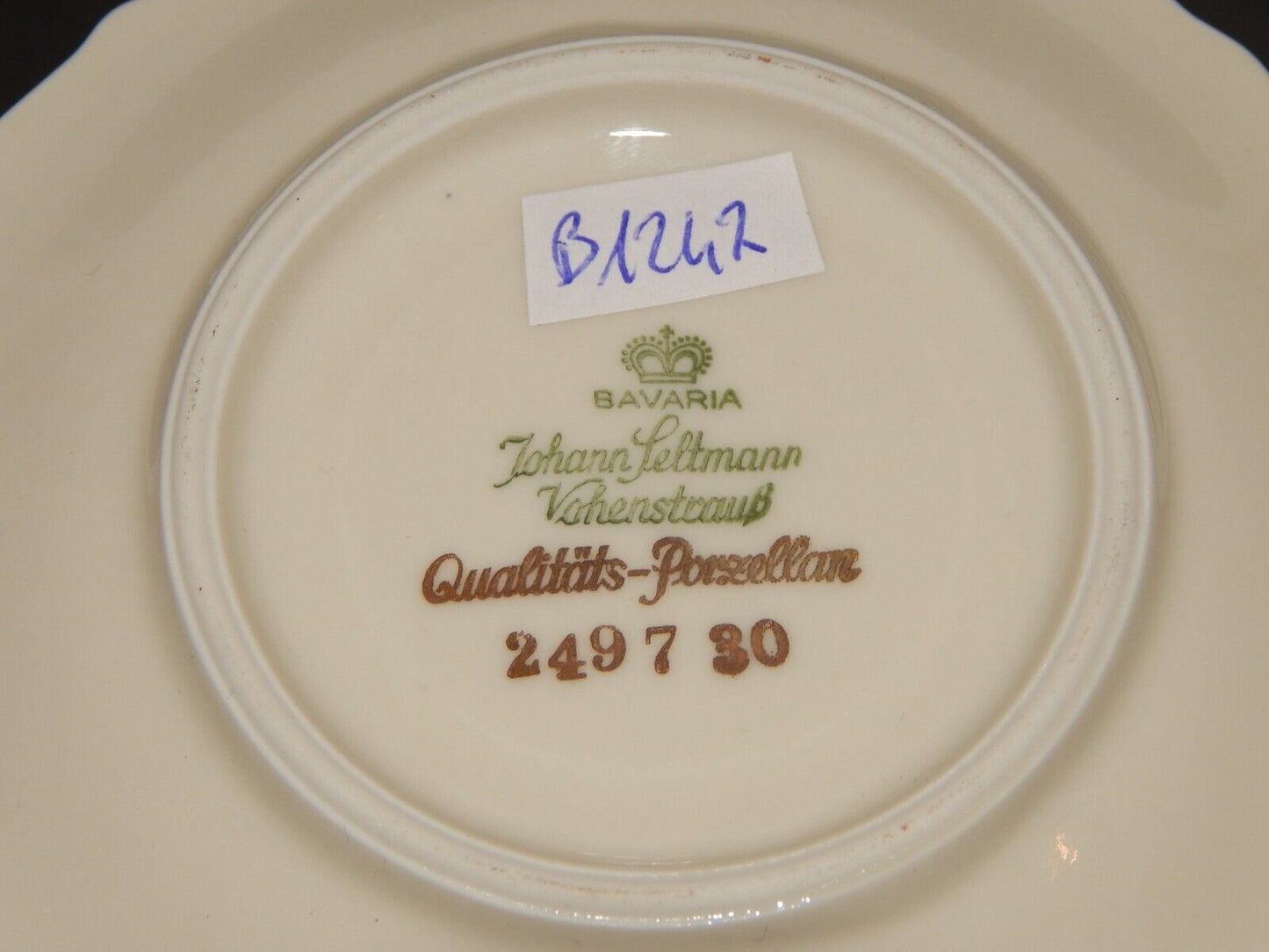 ANTICA TAZZINA CAFFE' PORCELLANA DECORO ORO VOHENSTRAUSS BAVARIA JOHANN SELTMANN