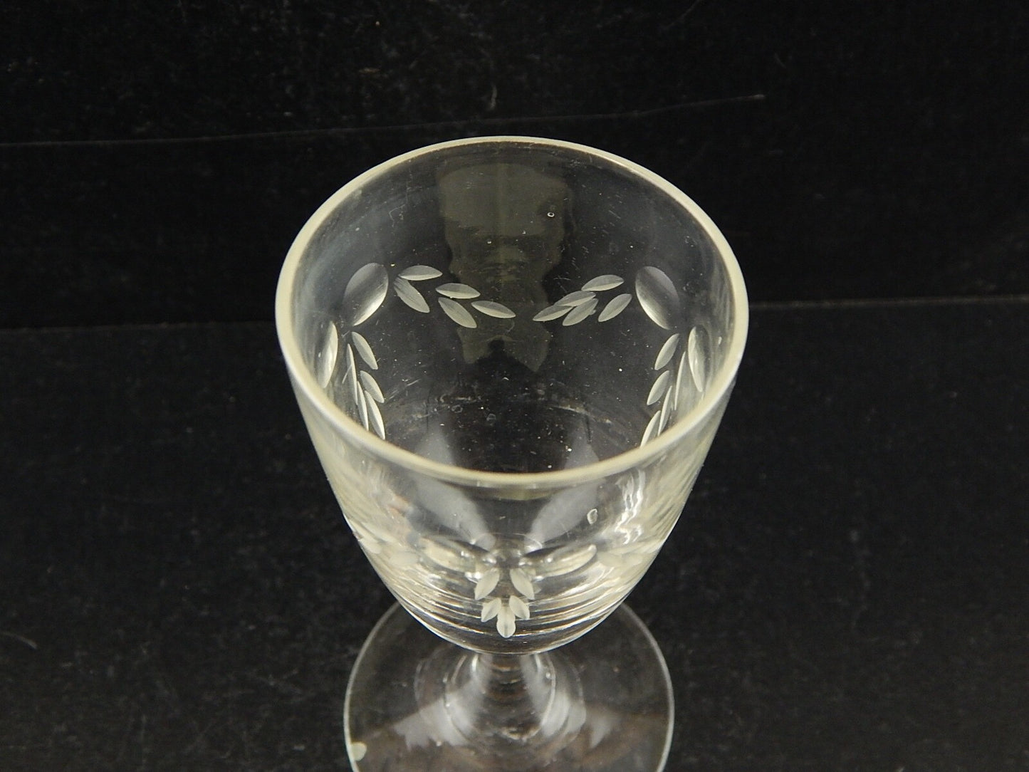 ANTICO PREZIOSO LIBERTY CALICE PER PORTO O AMARO CRISTALLO INCISO PRIMO 900