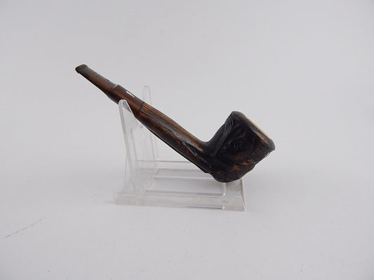 VINTAGE PIPA FUMATA KIKO MADE IN TANZANIA LEGNO SCOLPITA MANO HAND CARVED PIPE