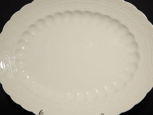 ANTICO VASSOIO PIATTO OVALE INGLESE SEMI-PORCELLANA COPELAND SPODE'S JEWEL 1926