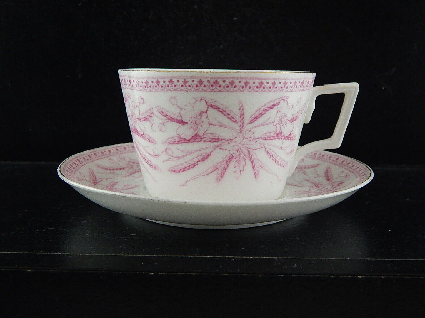 ANTICA TAZZA TE' ALFRED B PEARCE RETAILER LONDON PORCELLANA INGLESE AESTHETIC