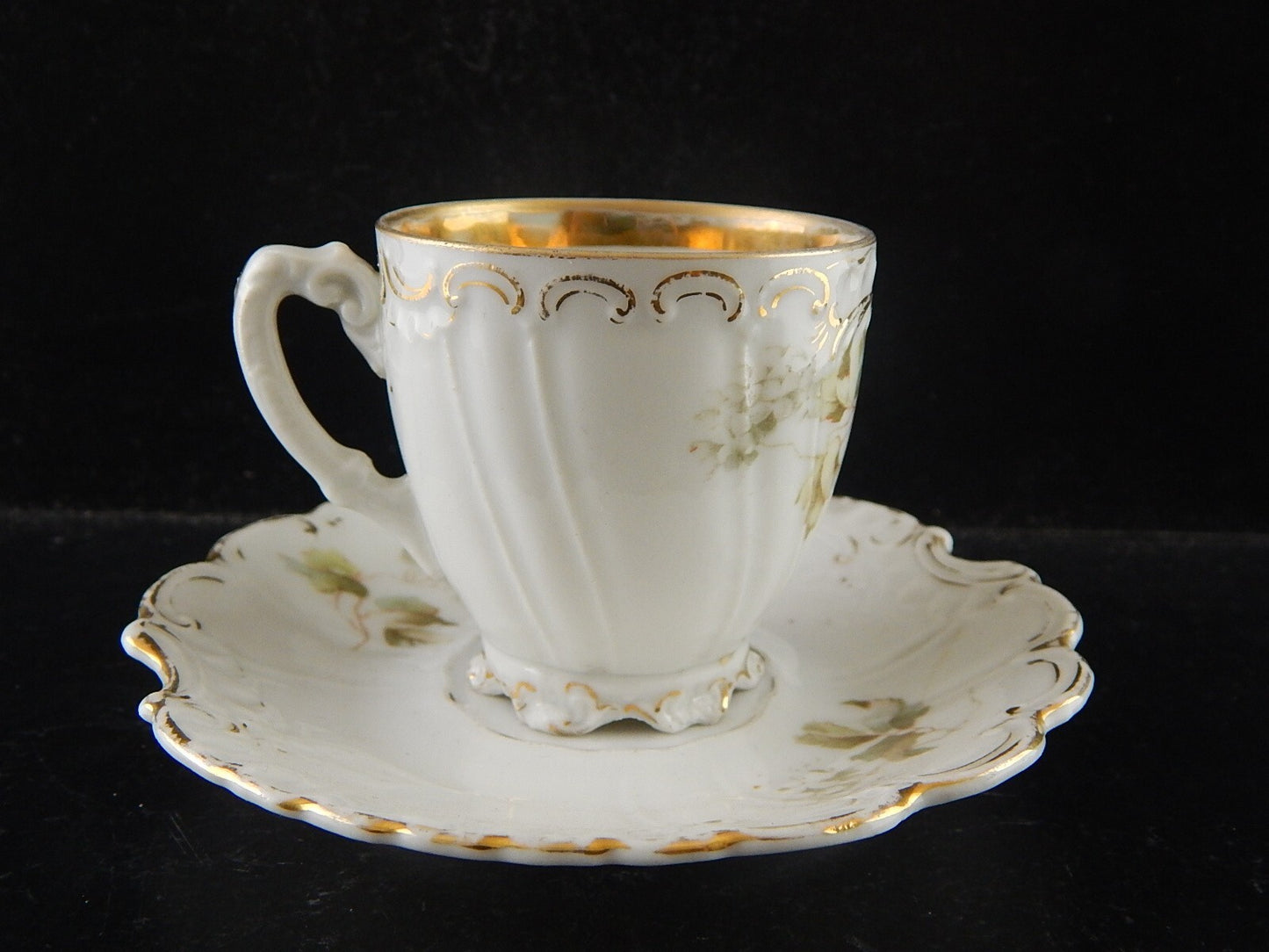 ANTICA PREZIOSA TAZZINA PORCELLANA BOEMA ART NOUVEAU PFEIFFER LOWENSTEIN A86