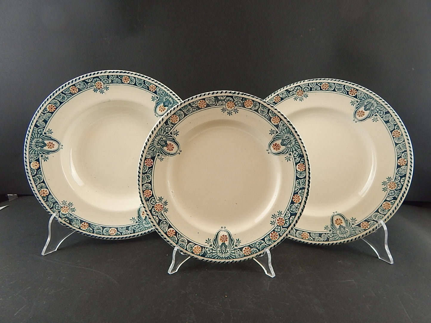 ANTICO RARO SERVIZIO PIATTI TAVOLA LIBERTY CERAMICA LONGWY MODELLO LONDRES