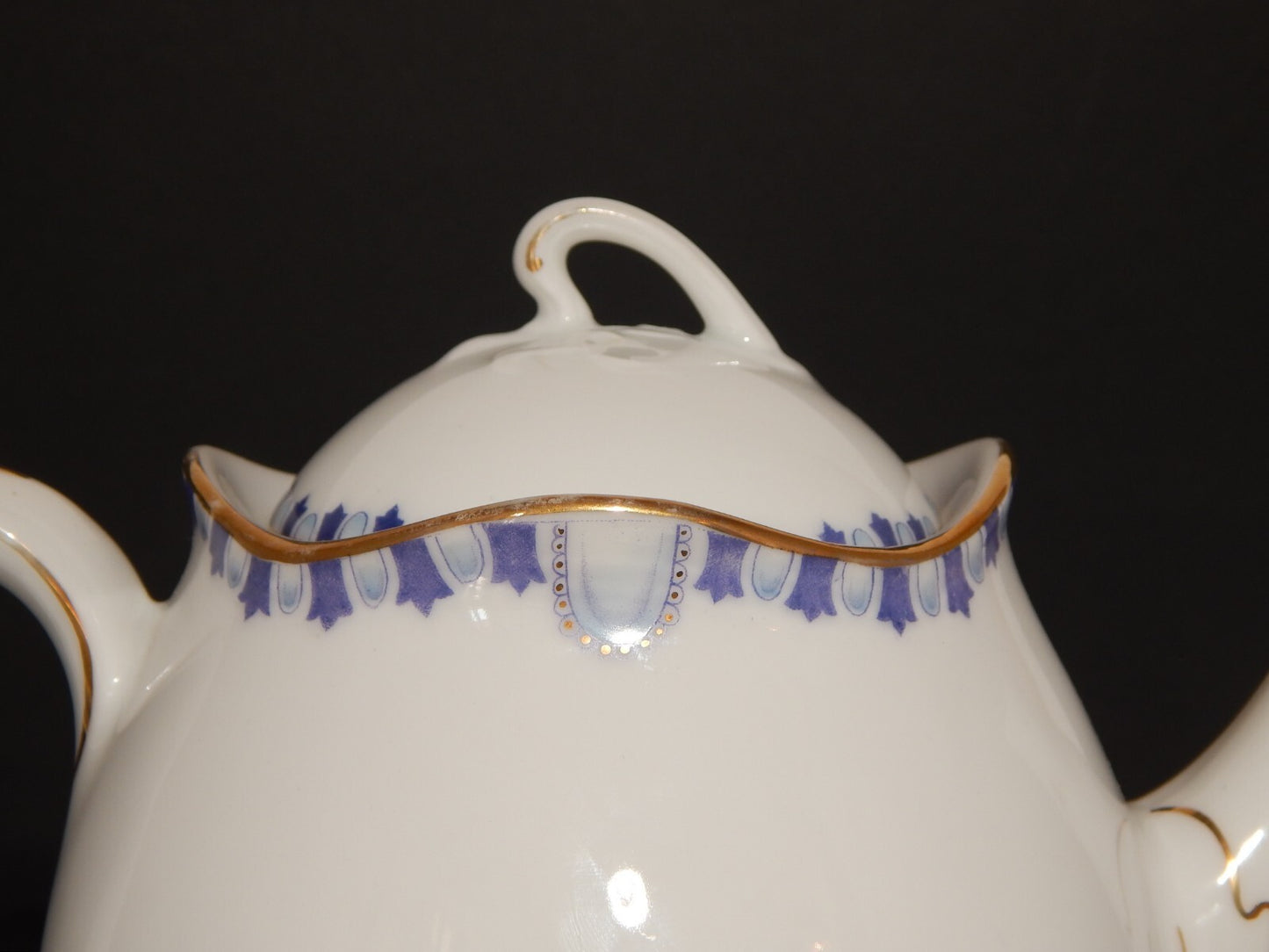 ANTICA LIBERTY DEL 1910 CAFFETTIERA PORCELLANA J.Z.& CO PRE-ROSENTHAL