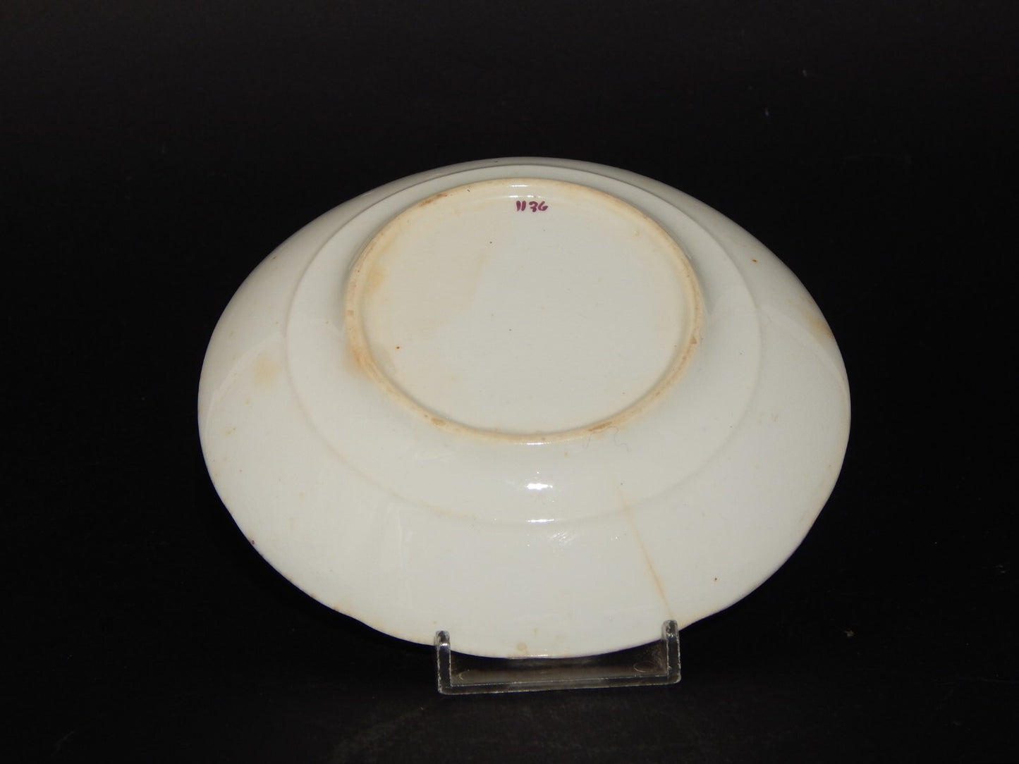 ANTICA GEORGIANA TAZZA TE' PORCELLANA LUSTRO ROSA STAFFORDSHIRE PRIMA META' 800