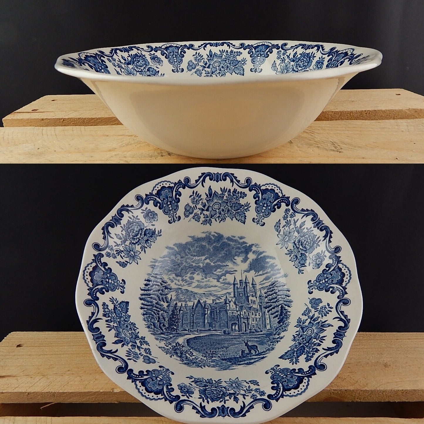 PORCELLANA VINTAGE CENTROTAVOLA WEDGWOOD ROYAL HOMES OF BRITAIN BALMORAL CASTLE