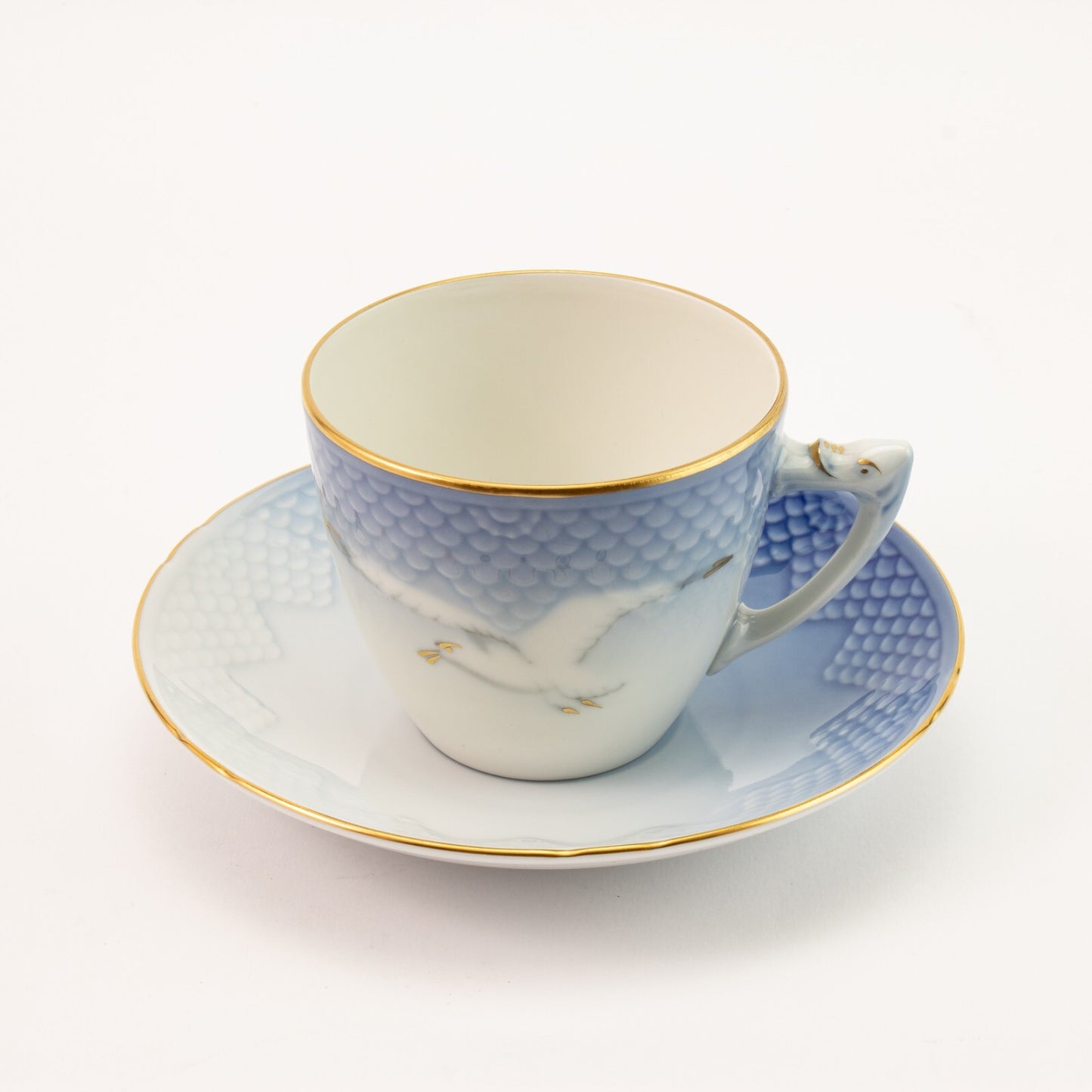 TAZZA DA CAFFE' IN PORCELLANA E ORO ZECCHINO GABBIANI ROYAL COPENHAGEN 072