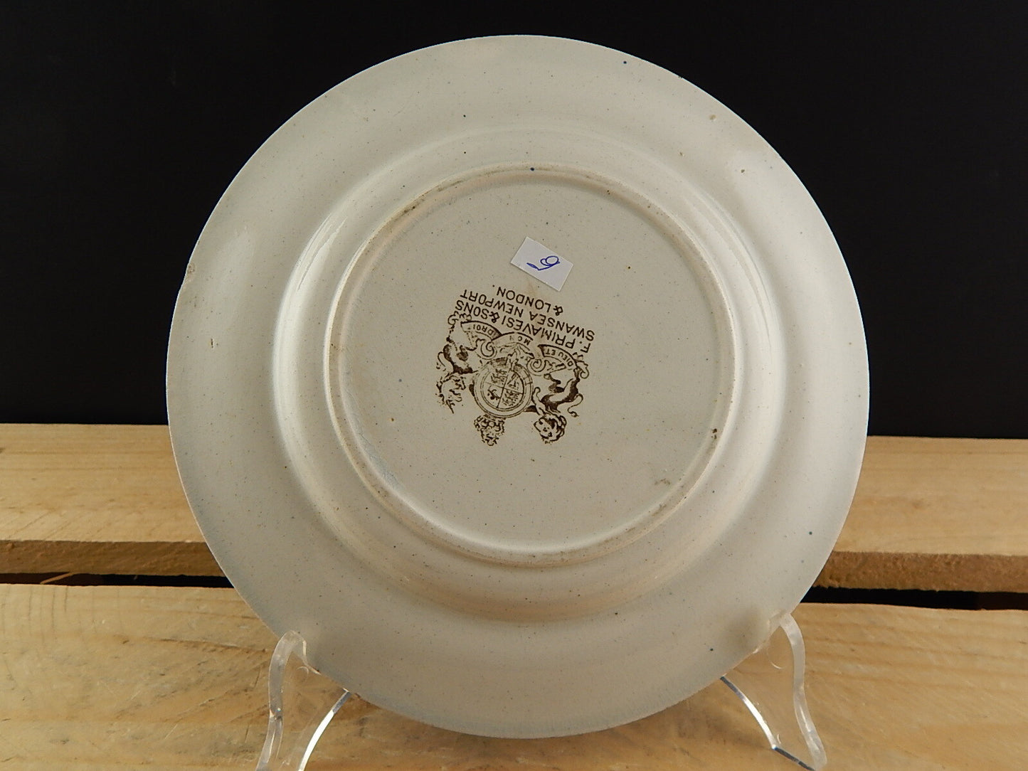 ANTICO 1800 PIATTO PORCELLANA CERAMICA PRIMAVESI & SONS SWANSEA NEWPORT LONDON