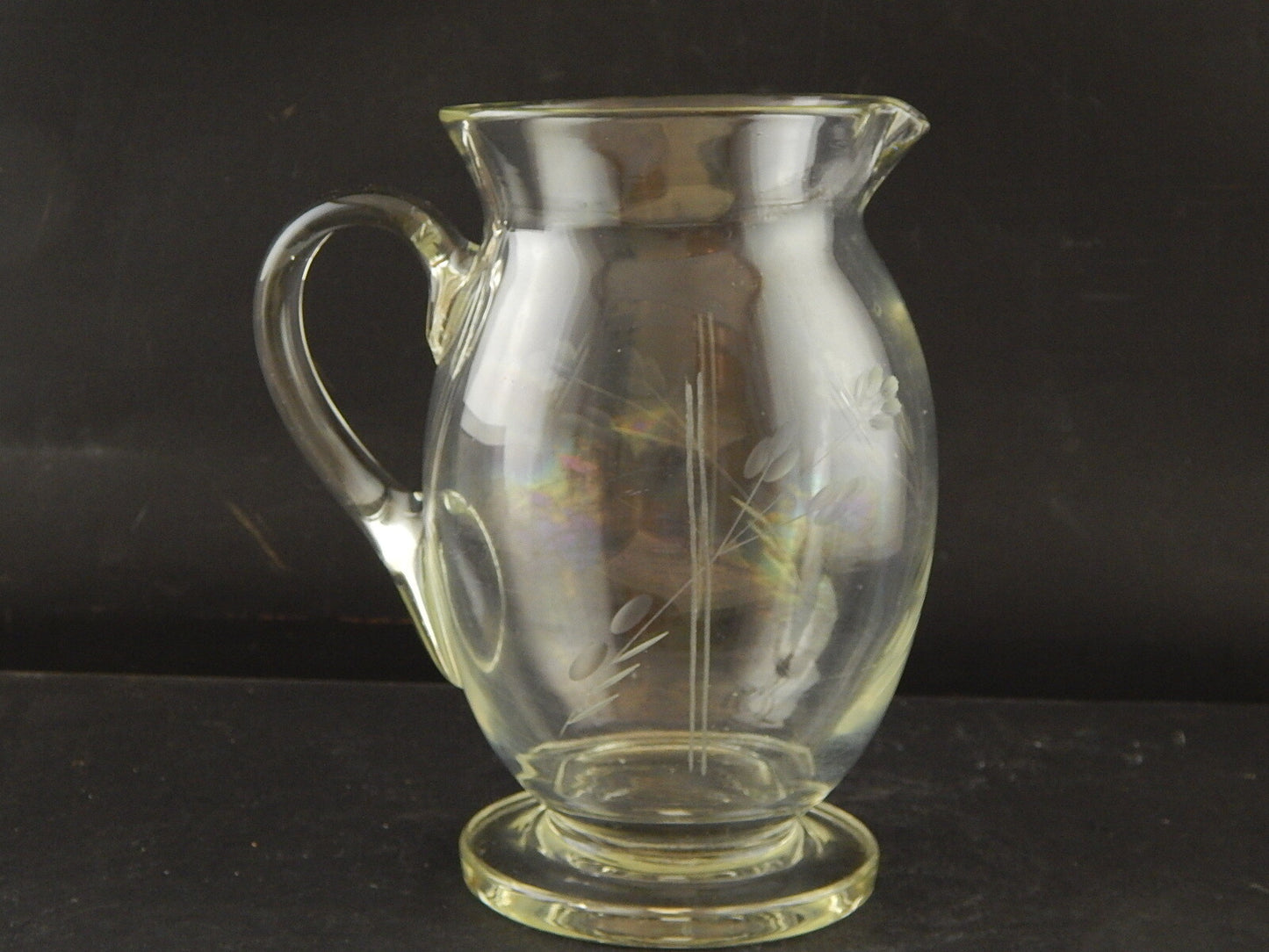 ANTICA LIBERTY BROCCA CARAFFA DECANTER DA TAVOLA CRISTALLO BOEMIA INCISO