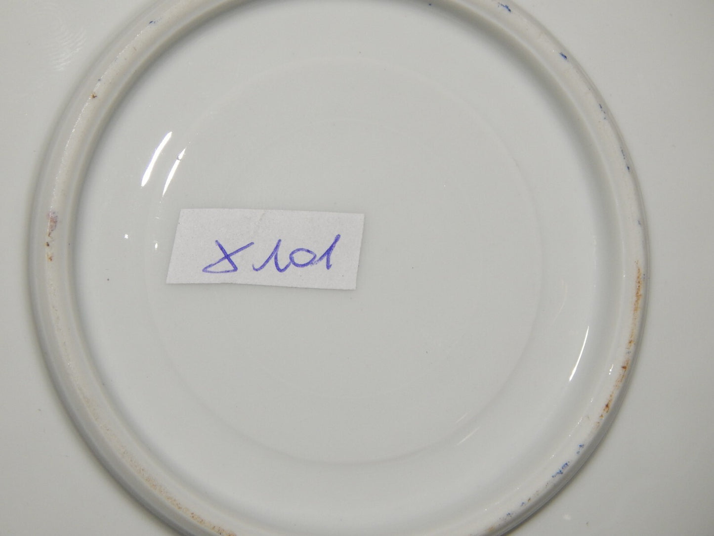 ANTICHI 4 PIATTINI SOTTO TAZZA PORCELLANA DISEGNO BLU CHINA BAVARIA