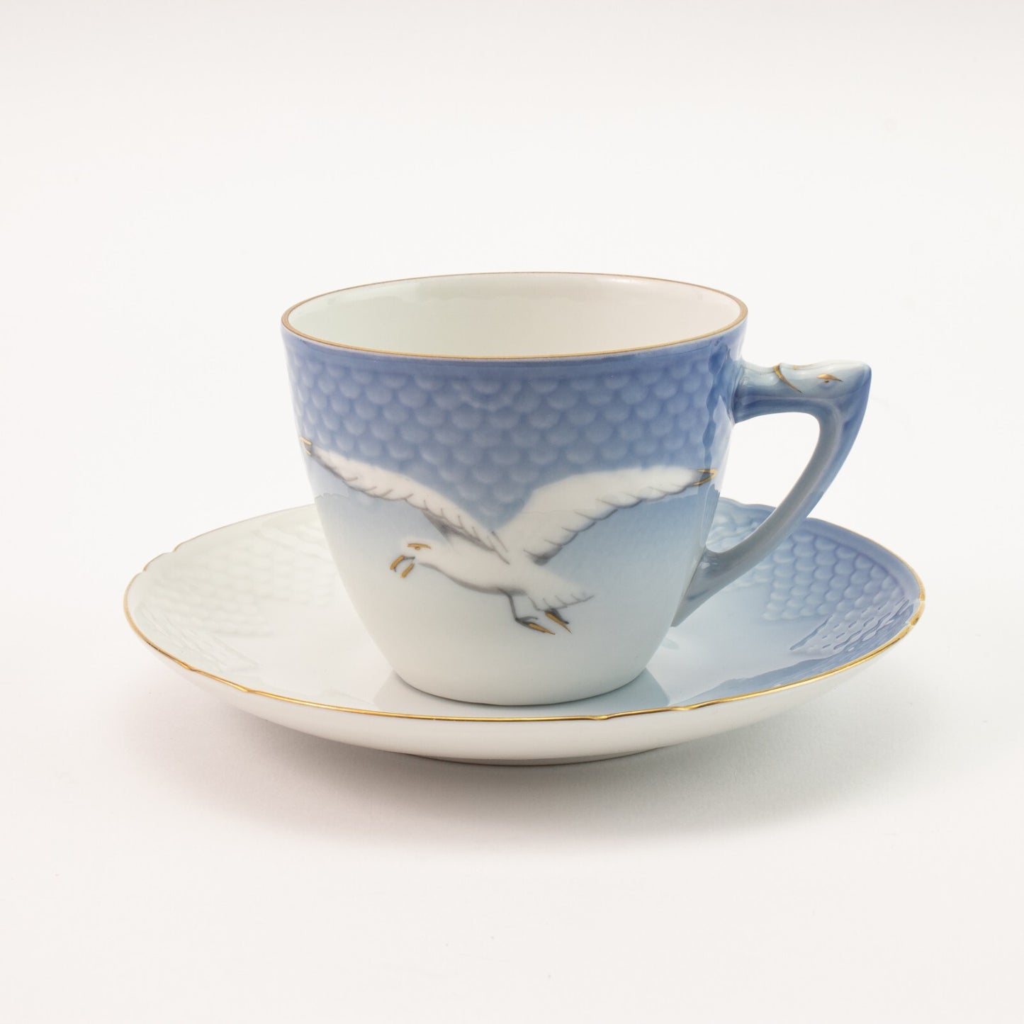 TAZZA CAFFE' PORCELLANA ORO ZECCHINO GABBIANI ROYAL COPENHAGEN BING&GRONDAHL 102