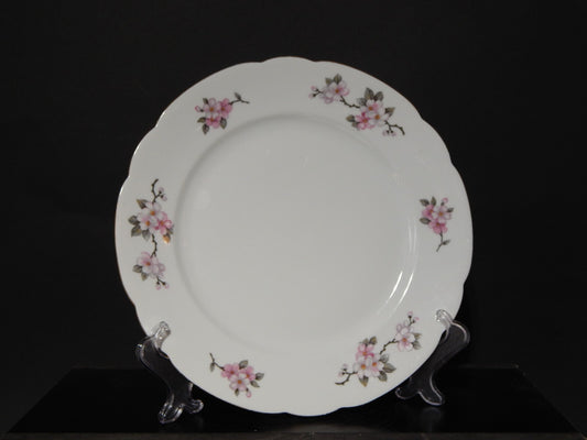 VINTAGE VASSOIO ROTONDO PORCELLANA SELTMANN WEIDEN BAVARIA FIORI DI PESCO NORA