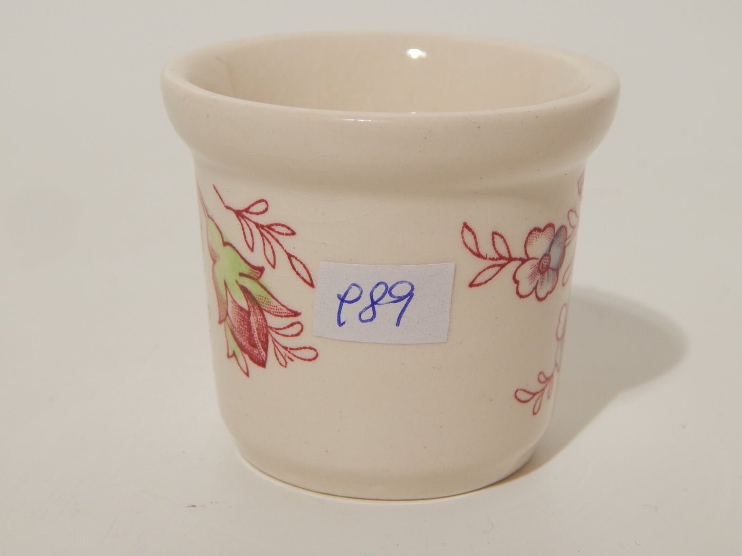 VINTAGE VASO PORTA UOVO SEMI PORCELLANA JOHNSON BROS COLLEZIONE CHINTZ ROSE
