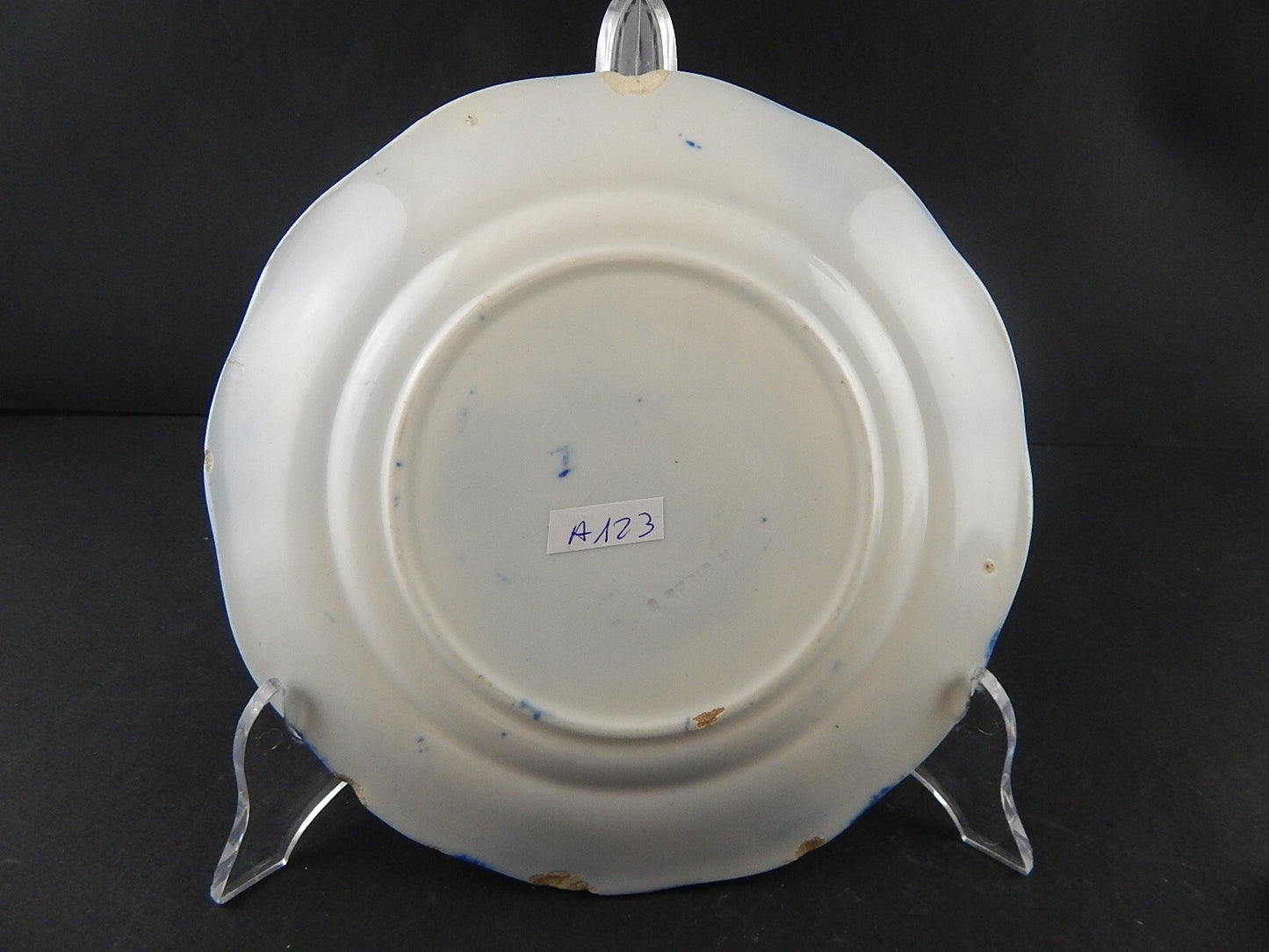 ANTICO PIATTO CERAMICA GIUSEPPE BESIO MONDOVI' SECONDA META' 800 JARDINIERE A123