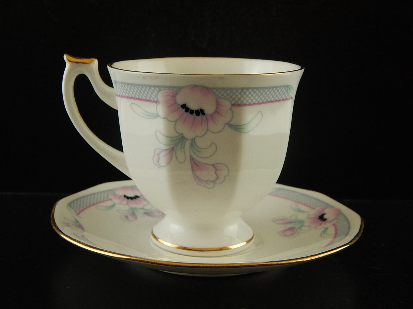 PREZIOSA PORCELLANA INGLESE TAZZA TE' FINE BONE CHINA FRANCIS ROSINA