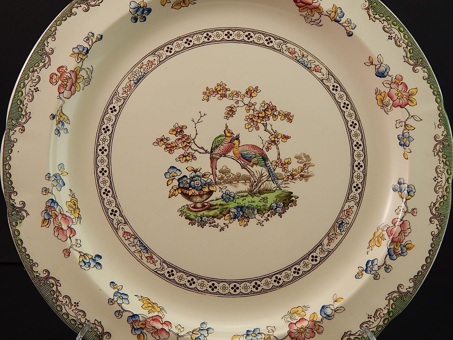 ANTICO VASSOIO CM 31 INGLESE SEMI PORCELLANA COPELAND SPODE ENGLAND EDEN