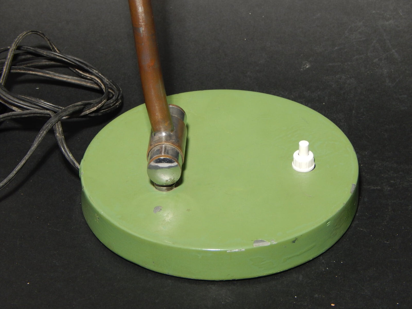 MODERNARIATO RARA LAMPADA TAVOLO SCRIVANIA PARALUME GLOBO CROMATO REGOLABILE