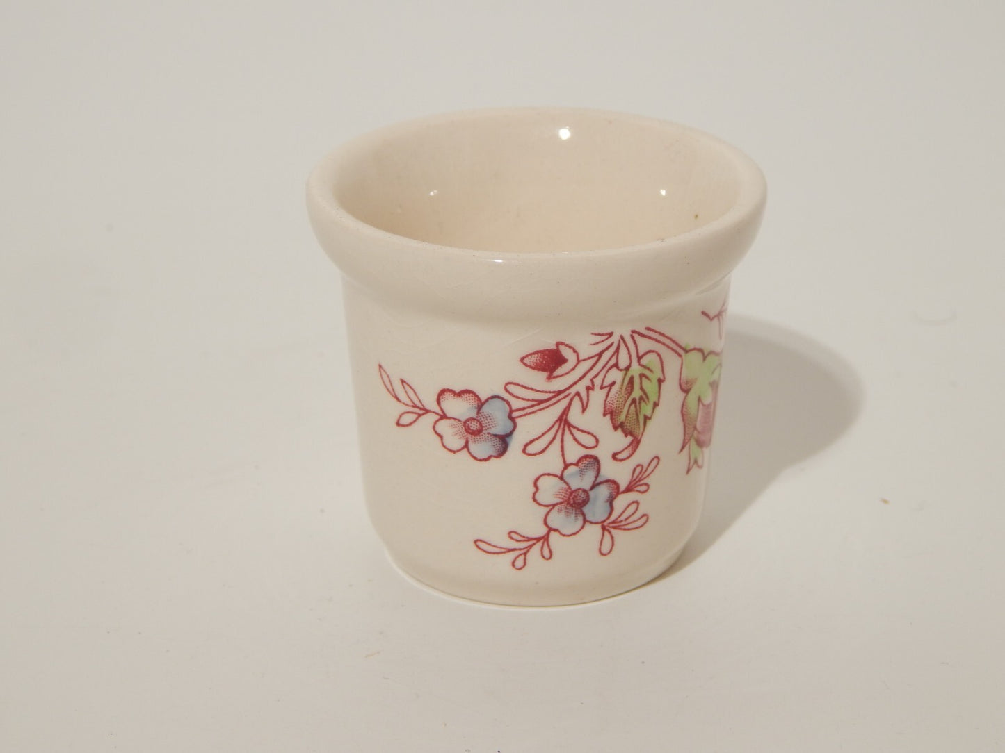 VINTAGE VASO PORTA UOVO SEMI PORCELLANA JOHNSON BROS COLLEZIONE CHINTZ ROSE